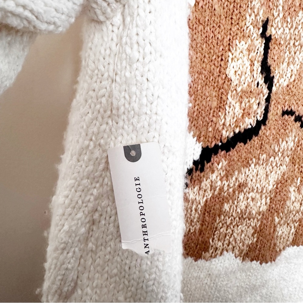 Anthropologie The Jesse Dog Icon Cardigan Sweater by Pilcro Golden Retriever - Picture 13 of 15